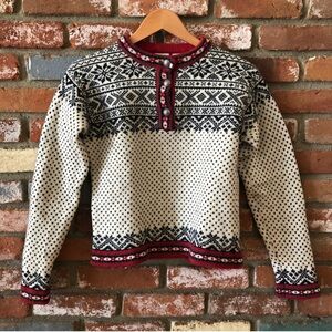 Vintage L.L. Bean Fair Isle Nordic Lambswool Sweater